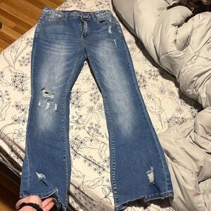 Classic Distressed Blue Women’s Jeans